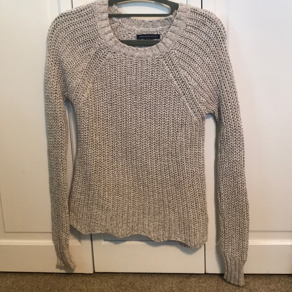 American Eagle Lettuce Hem Sweater